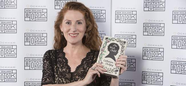 catherine Chidgey awards night banner